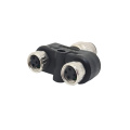 Female to Male 4-pole Y Type M12 Connector