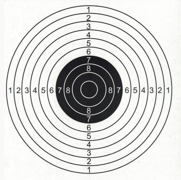 17x17cm 100pcs/bag Outdoor Shooting Target Practice Cardboard Targets