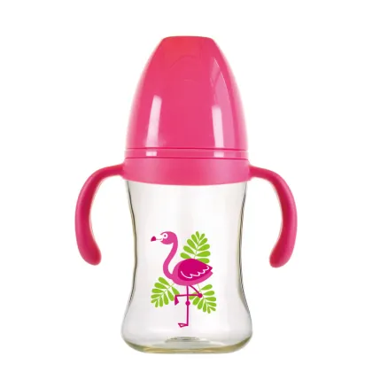 Wide neck 180ml baby bottle OEM PPSU