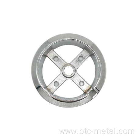 bright chrome gas oven control knob bezel