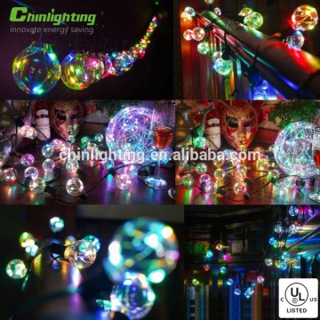 18.3 feet LED Copper string lights Xmas decorated G40 Edison globe bulbs
