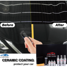 Ceramic coating scratch-resistant glass coating