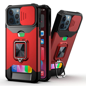 Custodia per il telefono con anello di slot di scheda ibrida per Nokia X100 Boost Mobile