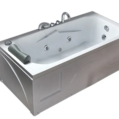 PTB Modern Bathroom Square Smart Whirlpool Tub