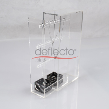 acrylic jewelry display/ acrylic necklace storage box
