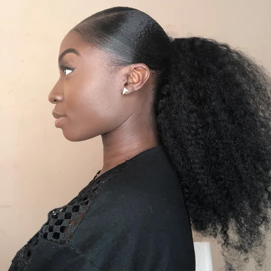 Wholesale Raw Brazilian Virgin Natural Human Hair  Yaki Curly Straight Full Hd Lace Frontal Wig For Black Women Lace Front Wig