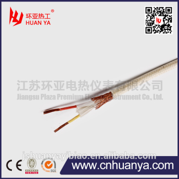 NiCr-Ni Glassfiber braided 2*24AWG K type Thermocouple wire
