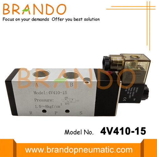 Airtac Tipo 4V410-15 1/2 &#39;&#39; Válvula solenoide neumática DC24V