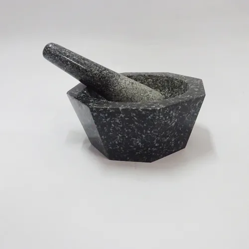 Polished Granite Mortar Pestle Set