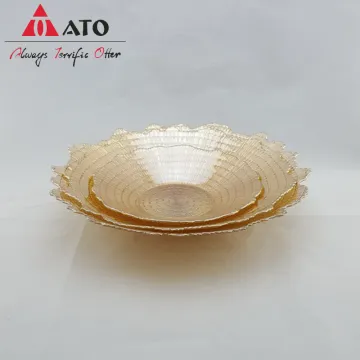 Fruit glass Plate Dried Fruit Plate bowl Ornaments