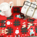 Printed Christmas series dish drying mat for kitchen