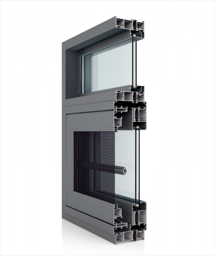 Profilo di estrusione in lega 6063-T5 in alluminio per finestra a cassa