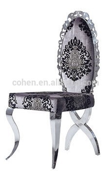 Hot sale dining chair metal frame with fabric or pu seat dining chair A081