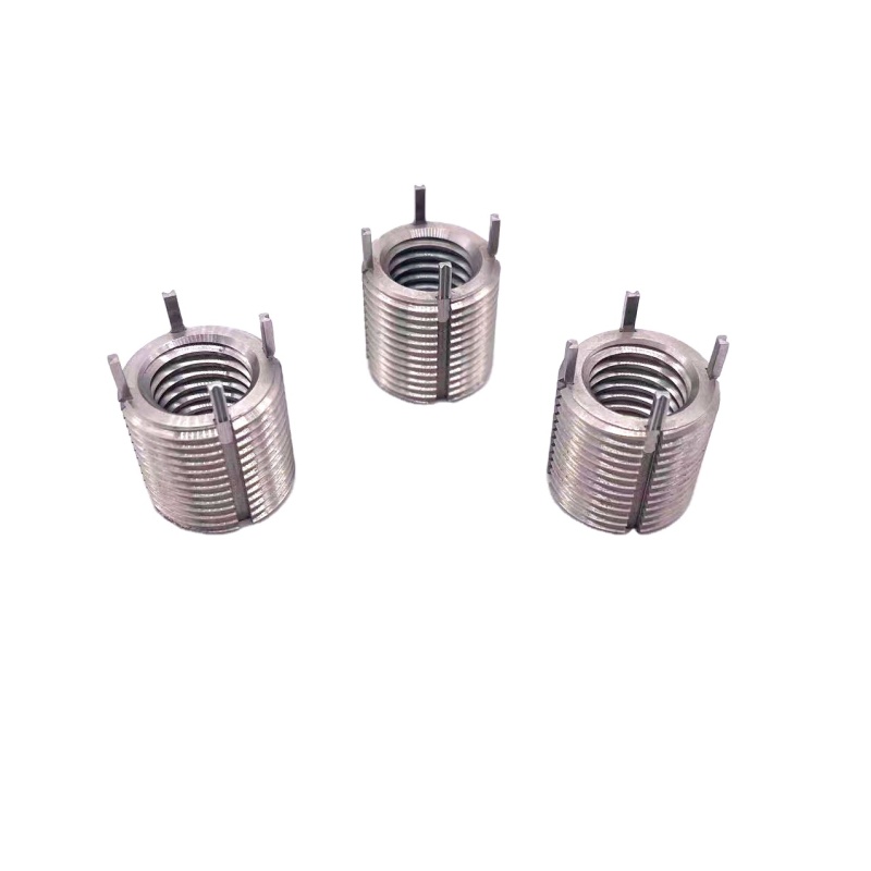 Stainless Steel Bolt Insert 3/8-16 Inner Bushing with 1/2-13 Outer Key Sheath Durable Thread Bushing