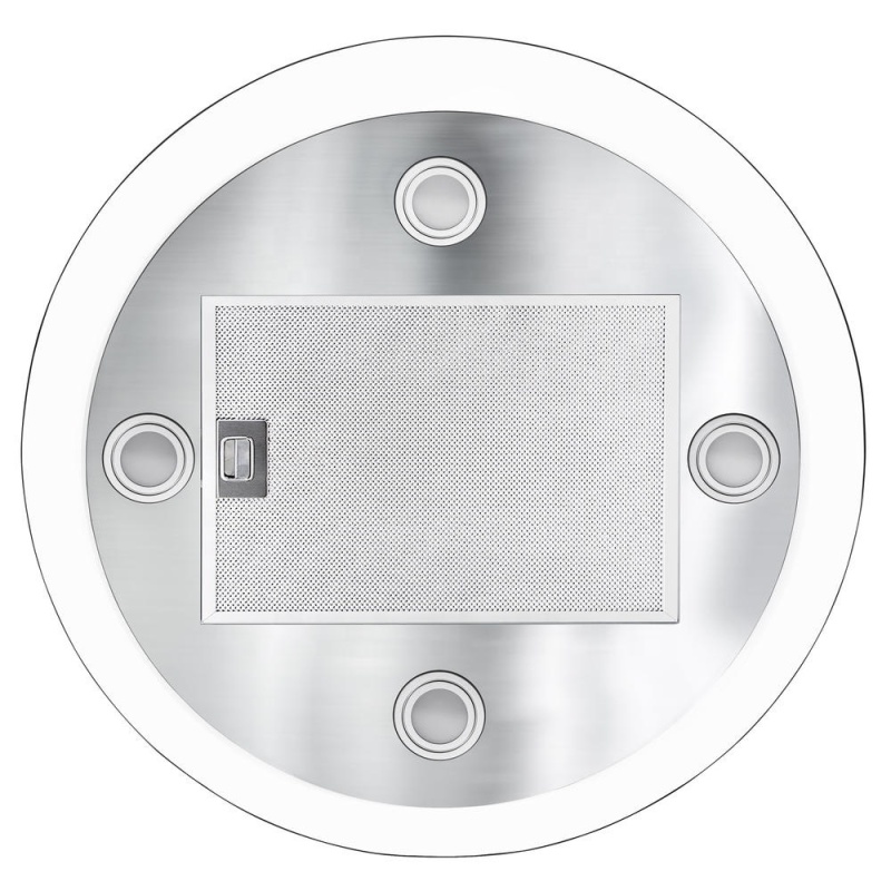 90 cm Wall Mounted Stainless Steel+Tempered Glass Island Chimney 30 Inches Range Hood Kitchen Smoke Extractor