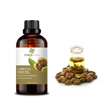 Aceite de semilla de camelia orgánica 100% pura para el cabello de la piel