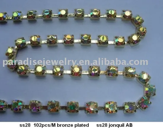 6mm rhinestone Cup Chain