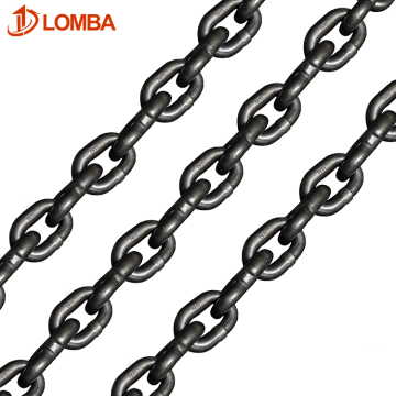 G80 Black Galvanized Alloy Steel Safety Chain - 4mm to 25mm Lifting Hoist