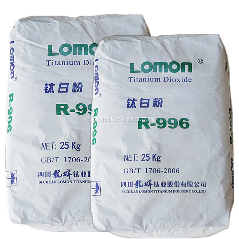 코팅을위한 Lomon R996 이산화 티타늄 루틸