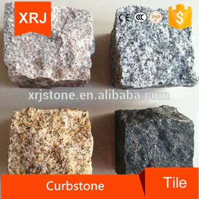 Natural china white natural split curbstone