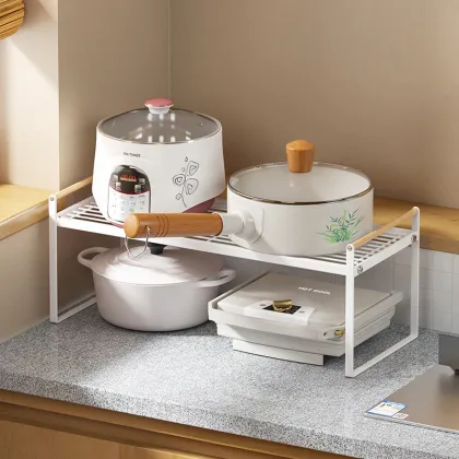 KINNO Multi-layer Pot Rack - Kitchen Corner Shelf & Storage Rack