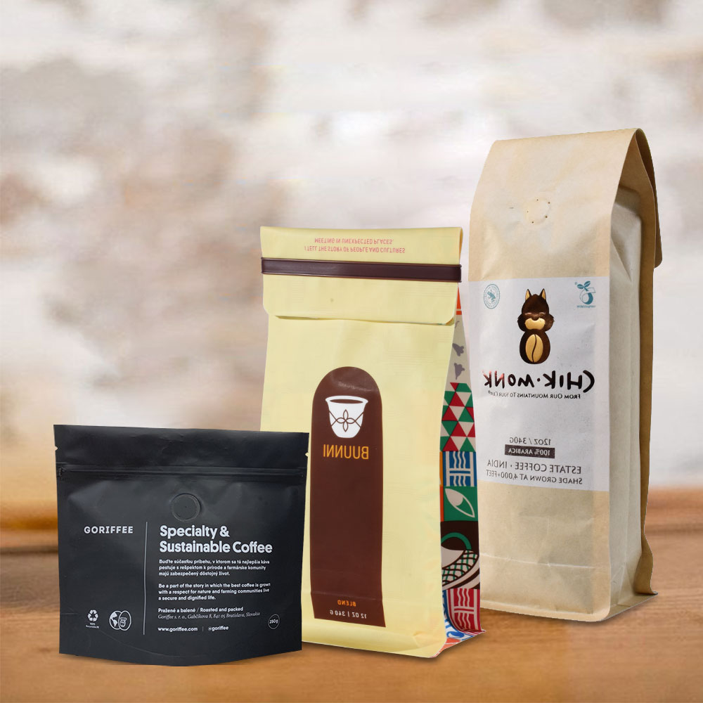 Zrównoważone torby na opakowanie kawy sustainable coffee packaging bags