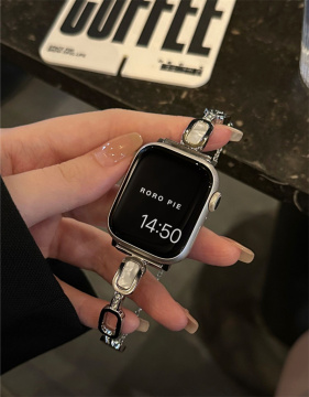 Luxury Cube Frimedi Diamond Bracelet Strap for Apple Watch S9/S8/S7