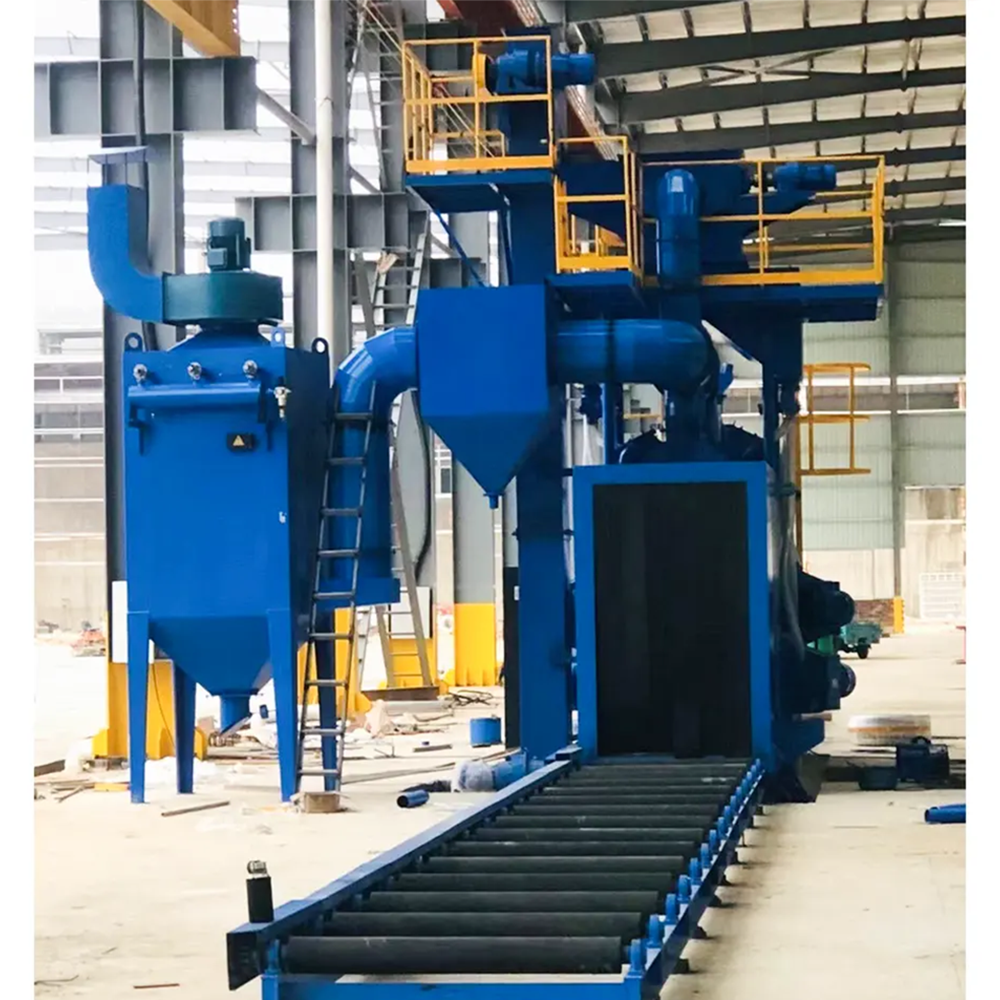 Cleaning Steel Structure H Beam Shot Blasting Machine