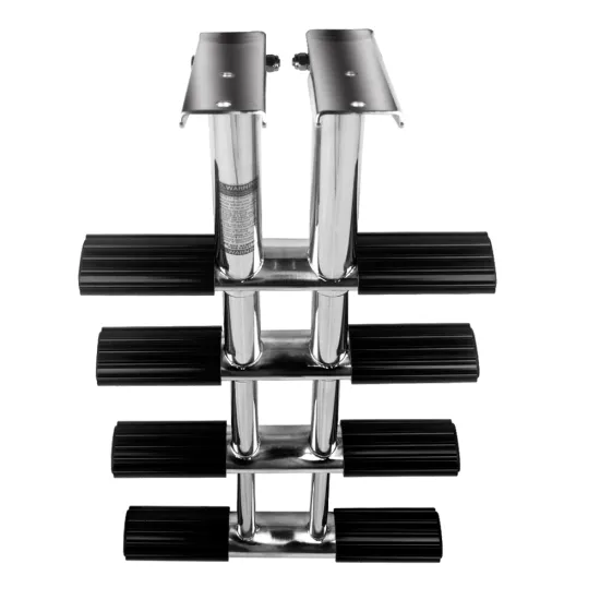 Portable Stainless Steel 4-Step Ladder for Marine Accessories and Boat Parts