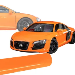High-Glossy orange vinyl wrap
