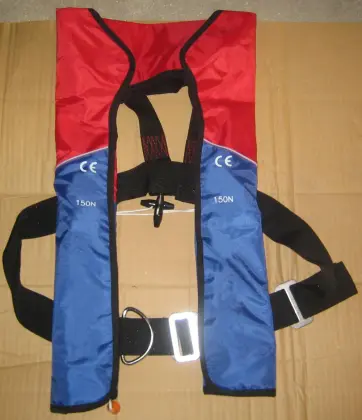 Marine co2 gas 150N inflatable life jackets with light