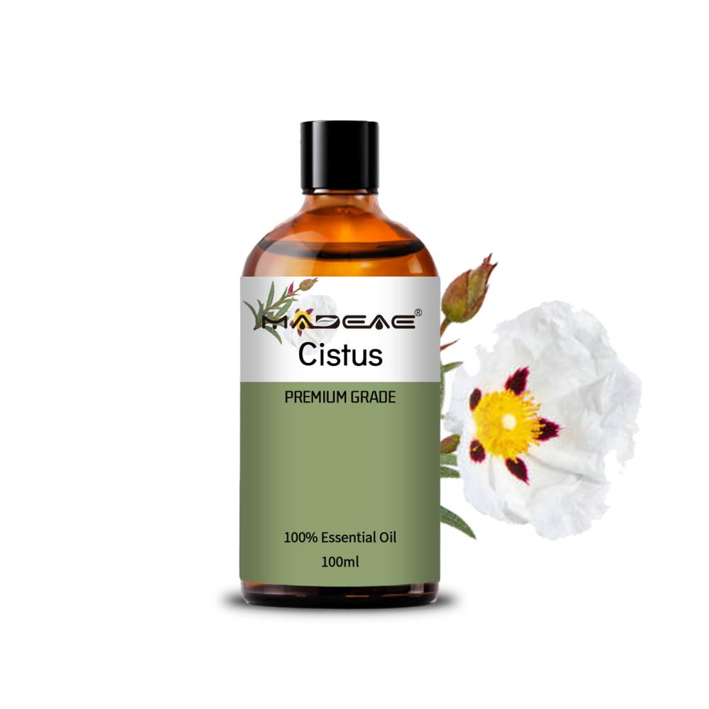 Precio al por mayor Cistus rockrose aceite 100% puro aceite esencial natural