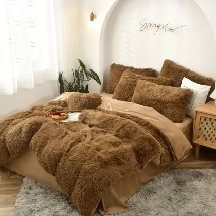 Wholesale King Size Winter Shaggy bedding bedding sets