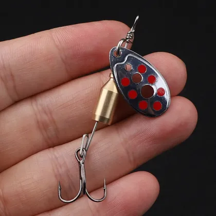 SuperiorFishing Trout Spinners Bait - Brass Spinner Blade Wobbler for Freshwater Trout Fishing Lures SJ102