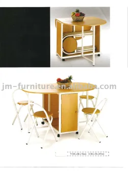 dining table and chair/dining set/metal and wooden furniture