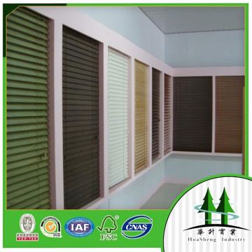 beautiful wood window blind inside window