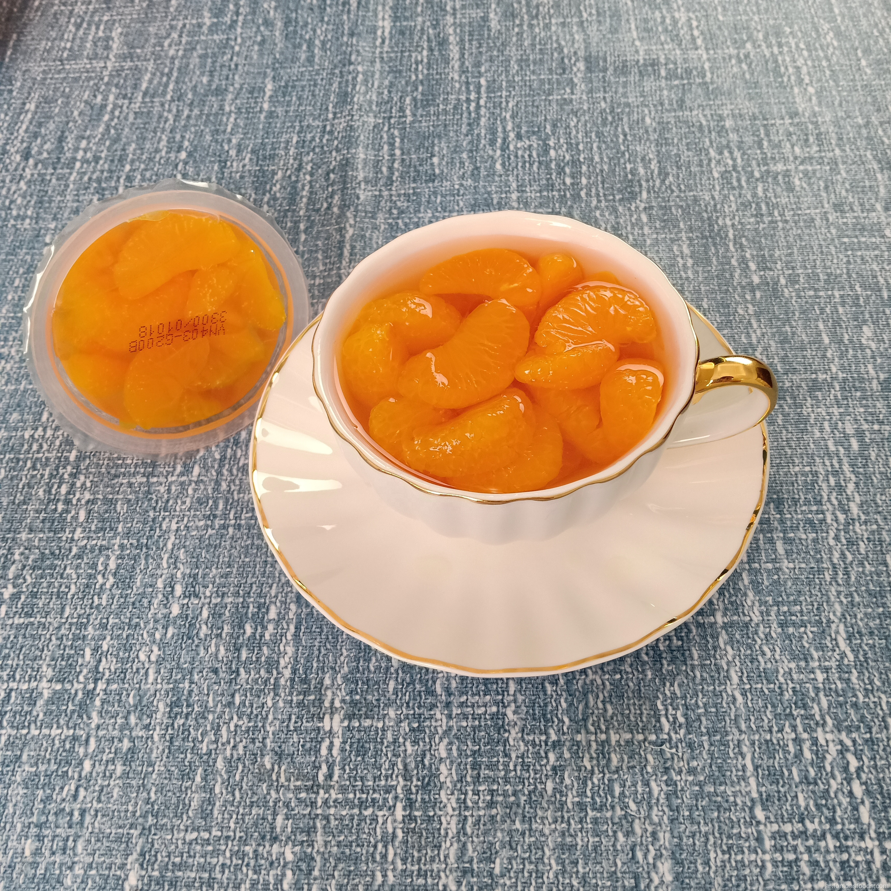 الماندرين برتقالي في ضوء شراب 4ozx12 الفاكهة المعلبة