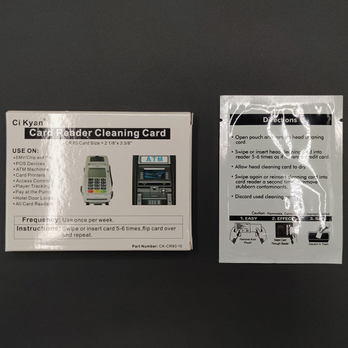 CR80 new design card machine printer cleaning cards