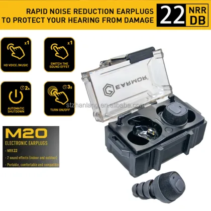 Electronic Waterproof Noise Reduction Earplugs for Outdoor Shooting Training M20
