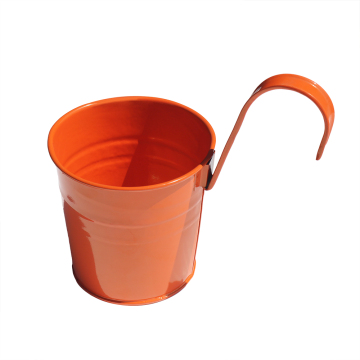 Round Shape High-Quality Orange Flower Pot - Home Decoration On Sale