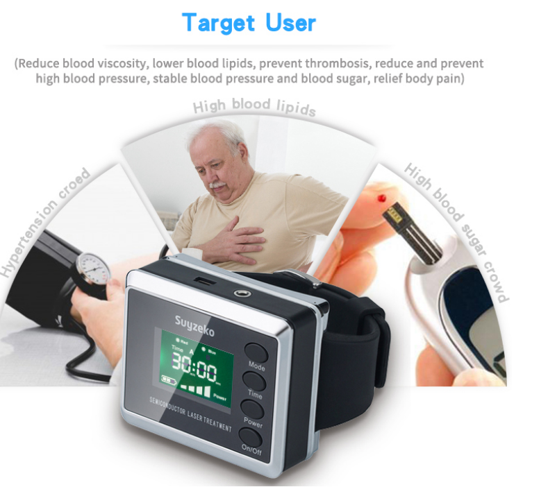 wrist cold laser blood pressure lower watch