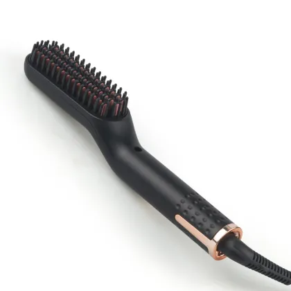 Electric Beard Heated Brush Kit - Hair Straightener & Beard Comb