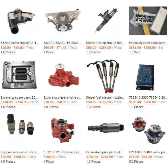 Caterpillar C7 Excavator Diesel Engine Parts - Water Pump, High Quality ...