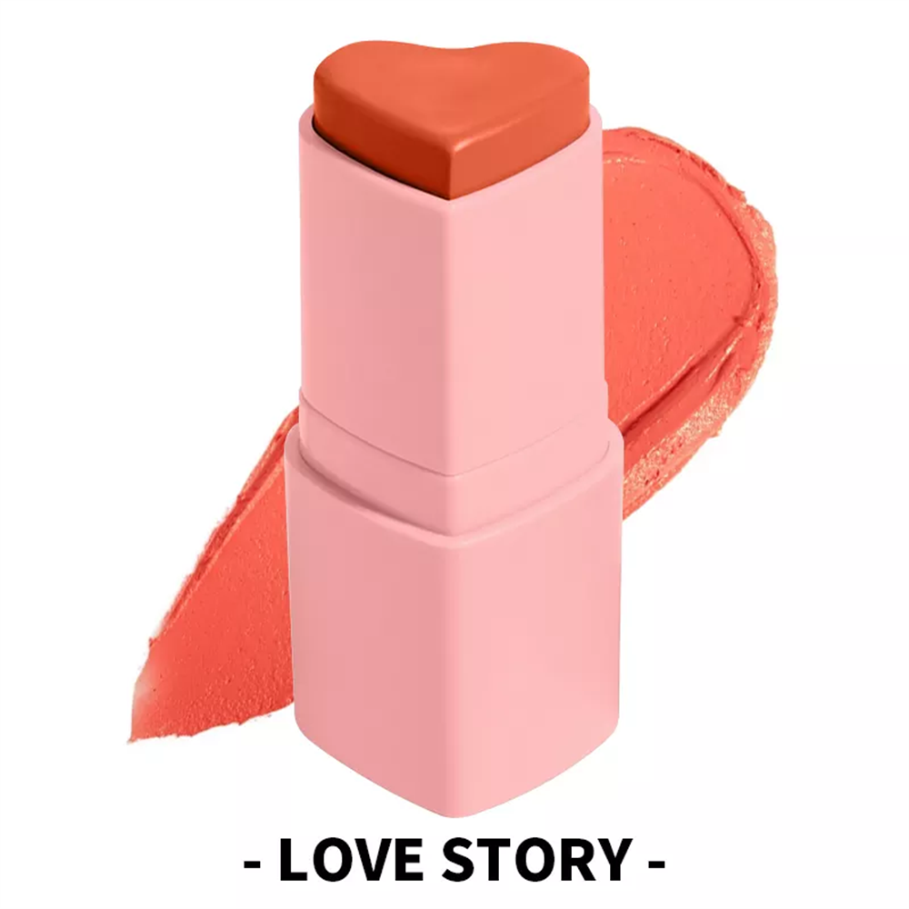 Heart Shape Blush On Stick Matte Tint Blush