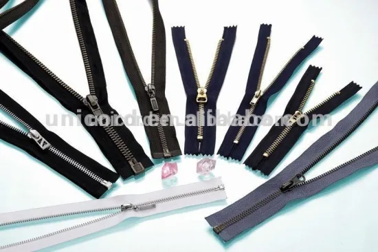 Made in china anti brass closed end giant zipper metal zipper for sale