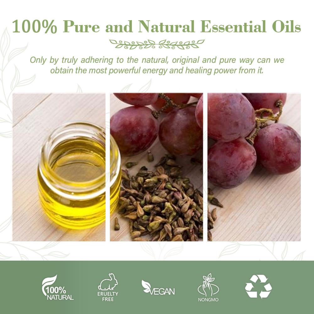 Cold Pressed Grapeseed Oil Bulk Natural Organic Grape seed carrier oil for Body Massage