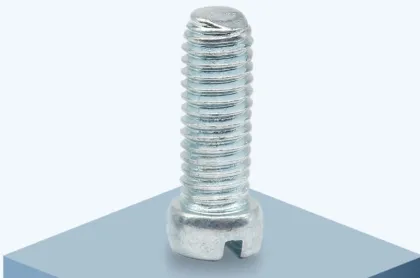 Stainless steel din84 pan head slotted machine screws