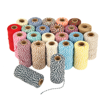 Roppe in cotone a torsione da 2 mm all'ingrosso per avvolgimento regalo e tag