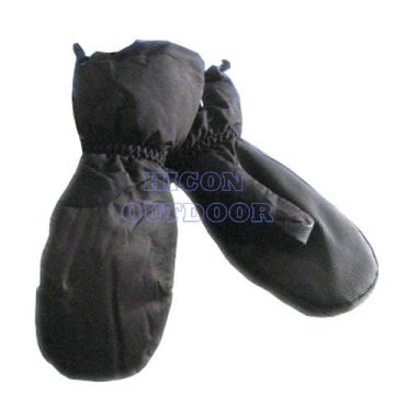 Windproof winter Men's black ski gloves