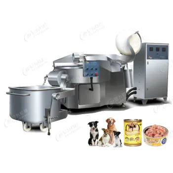 Leadworld Industrial Automatic Pet Food Production Line for Pedigree Chopped Ground Dinner Wet Dog Cans - New Condition